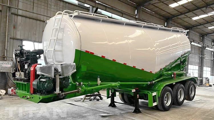 Tri Axle Bulk Cement Trailer for Sale in Tanzania