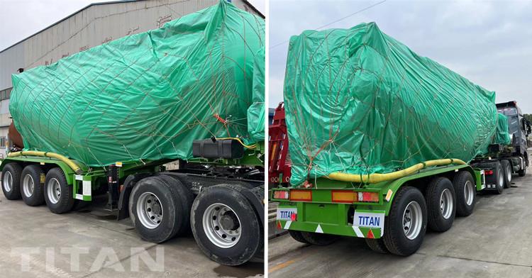 Tri Axle Bulk Cement Trailer for Sale in Tanzania