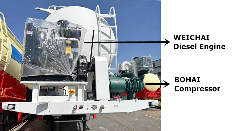 3 Axle Dry Bulk Tanker Trailer for Sale in Philippines