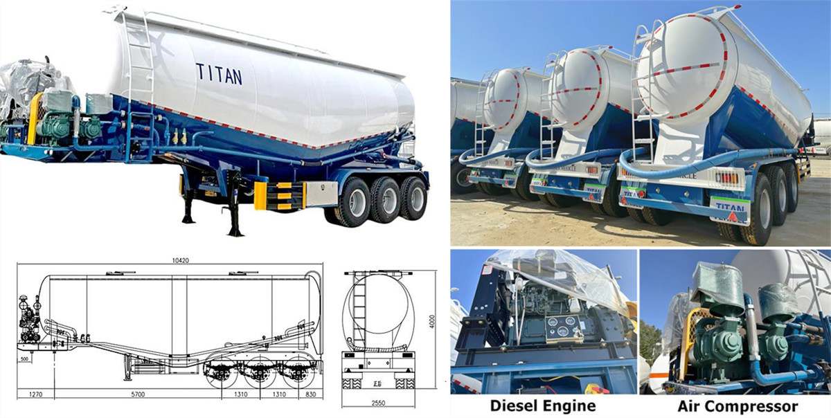 Cement Bulker Truck Trailer for Sale in Ethiopia