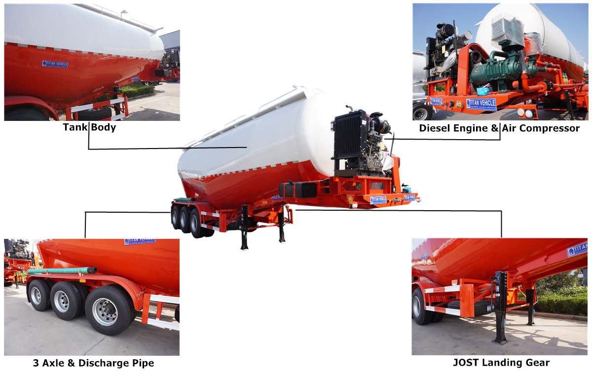 Cement Bulker Truck Trailer for Sale in Ethiopia