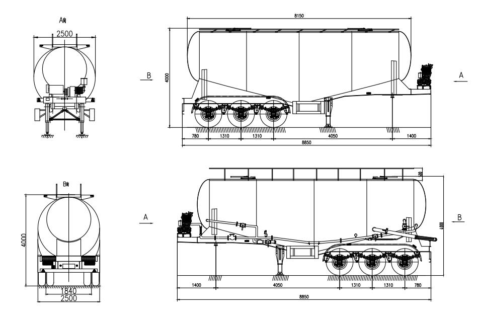 33cbm Cement Bulker Truck Trailer for Sale