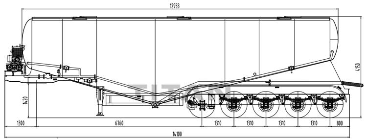 5 Axle Cement Bulk Carrier for Sale with Best Price