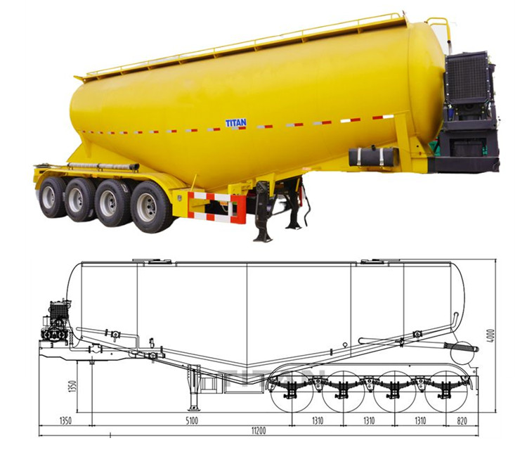 Fly Ash Tanker Cement Silo Trailer for Sale