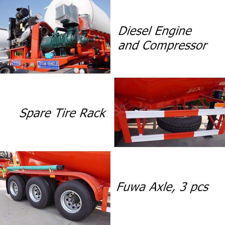 40m3 Cement Bulk Carrier Tanker Trailer with 3 Axles
