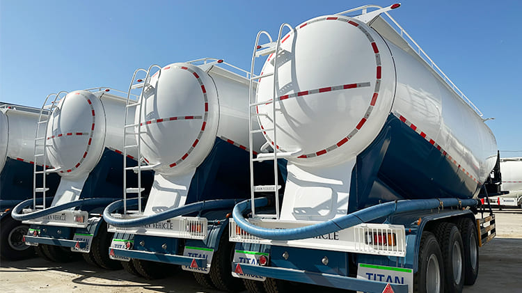 Tri Axle Cement Tanker Trailer Price in Guam
