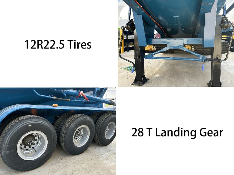 Tri Axle Cement Tanker Trailer Price in Guam
